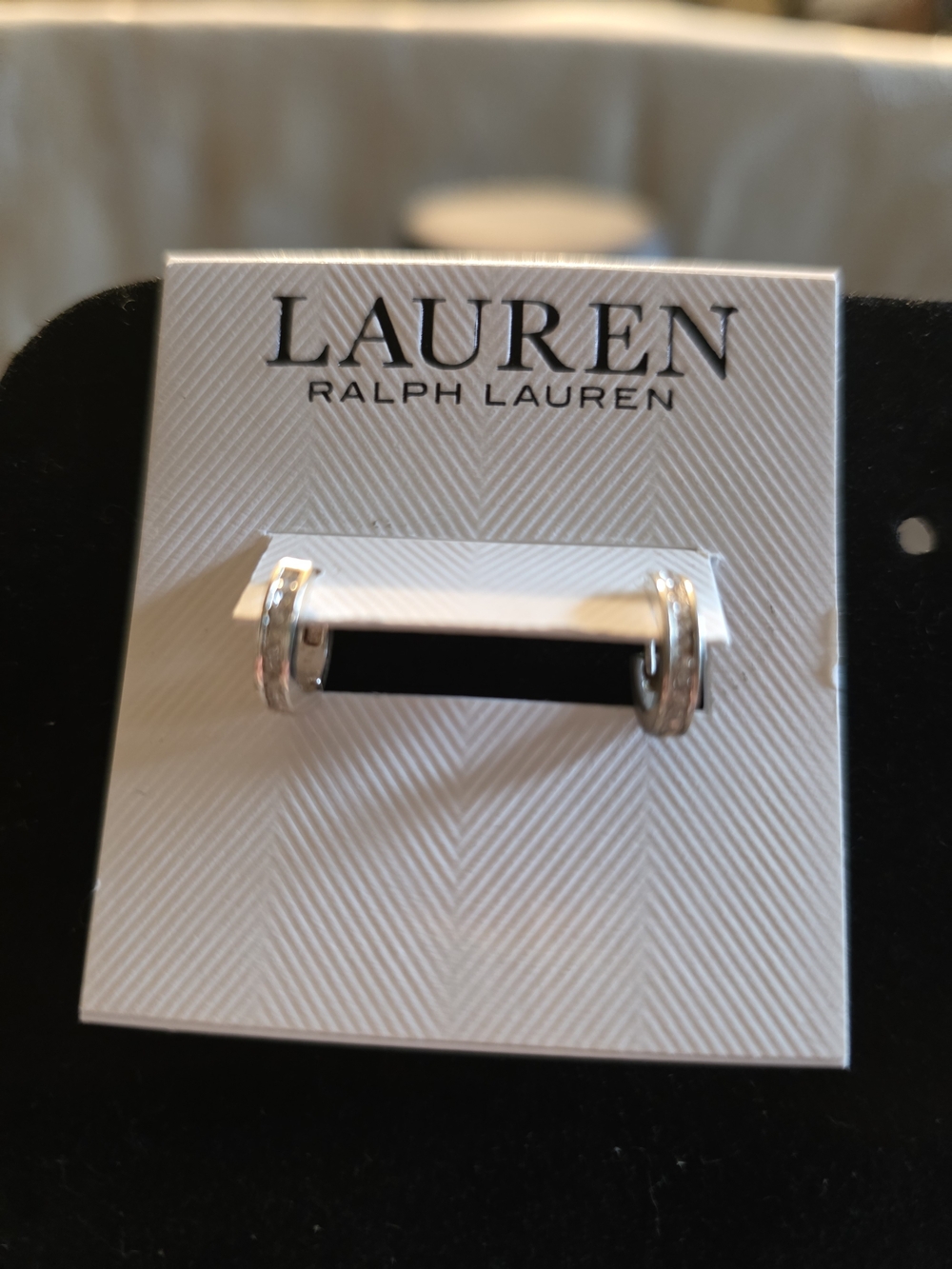 #360 Lauren Ralph Lauren Silver Tone Small Hoop Earrings